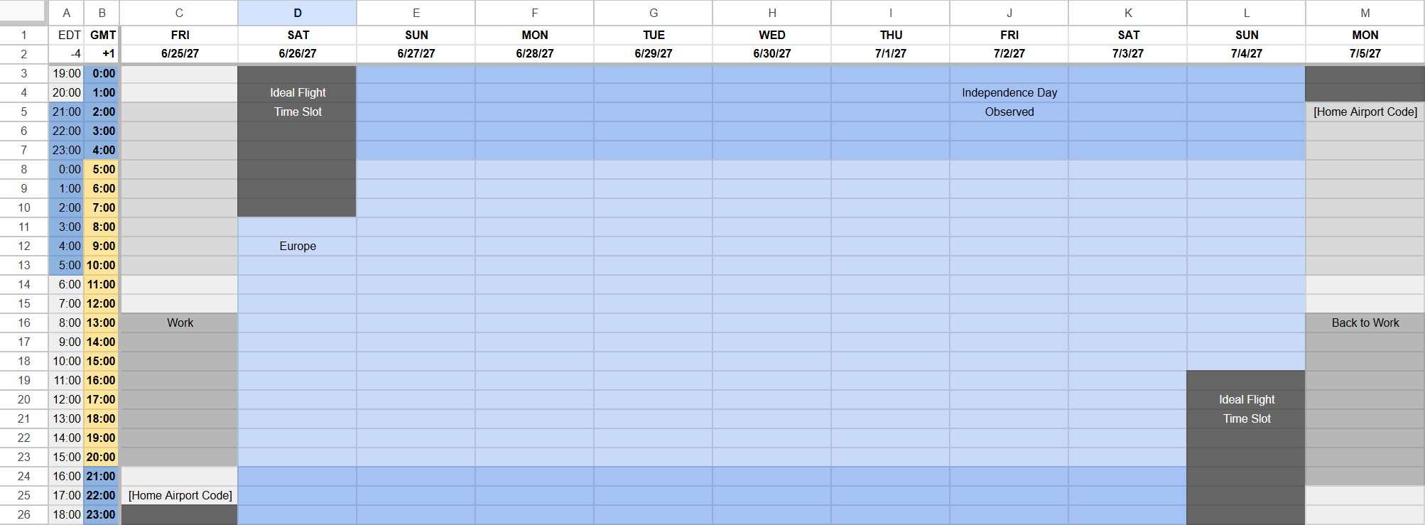 time flies itinerary 00