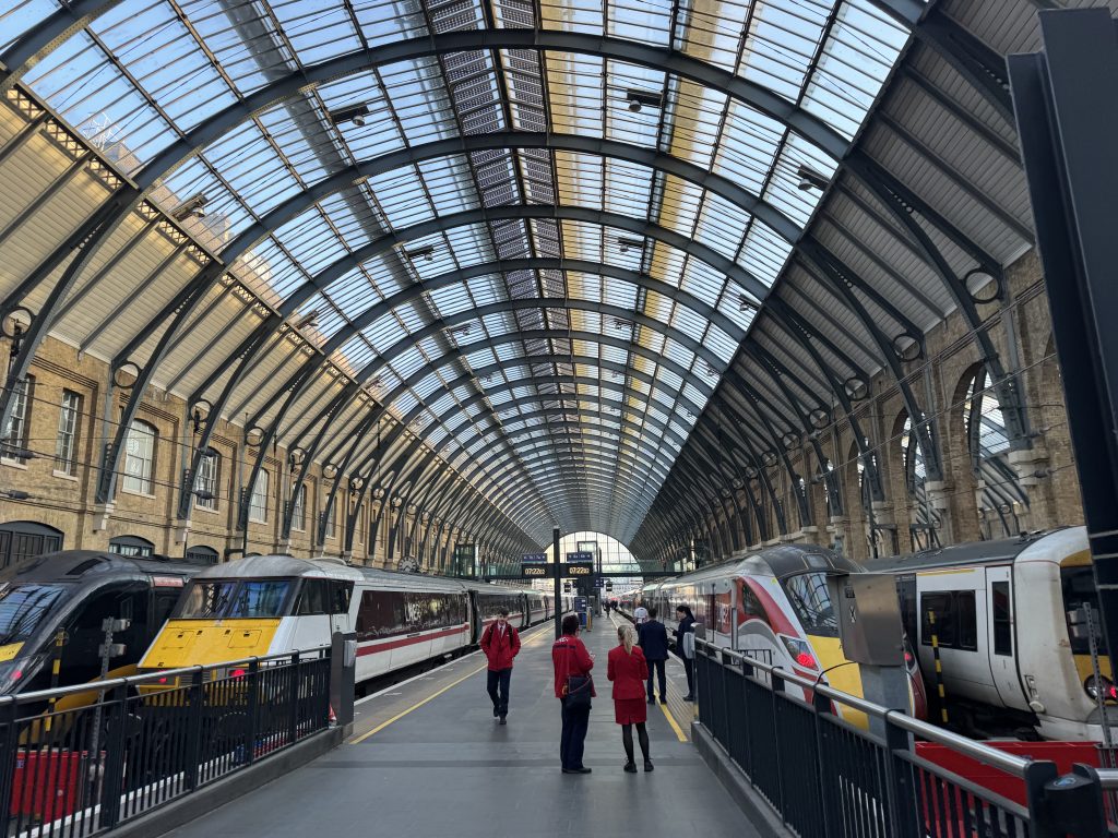 time flies kings cross train station