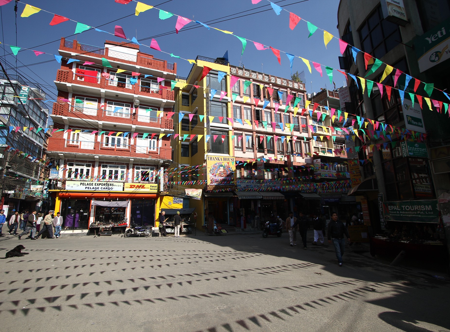 time flies kathmandu prayer flags