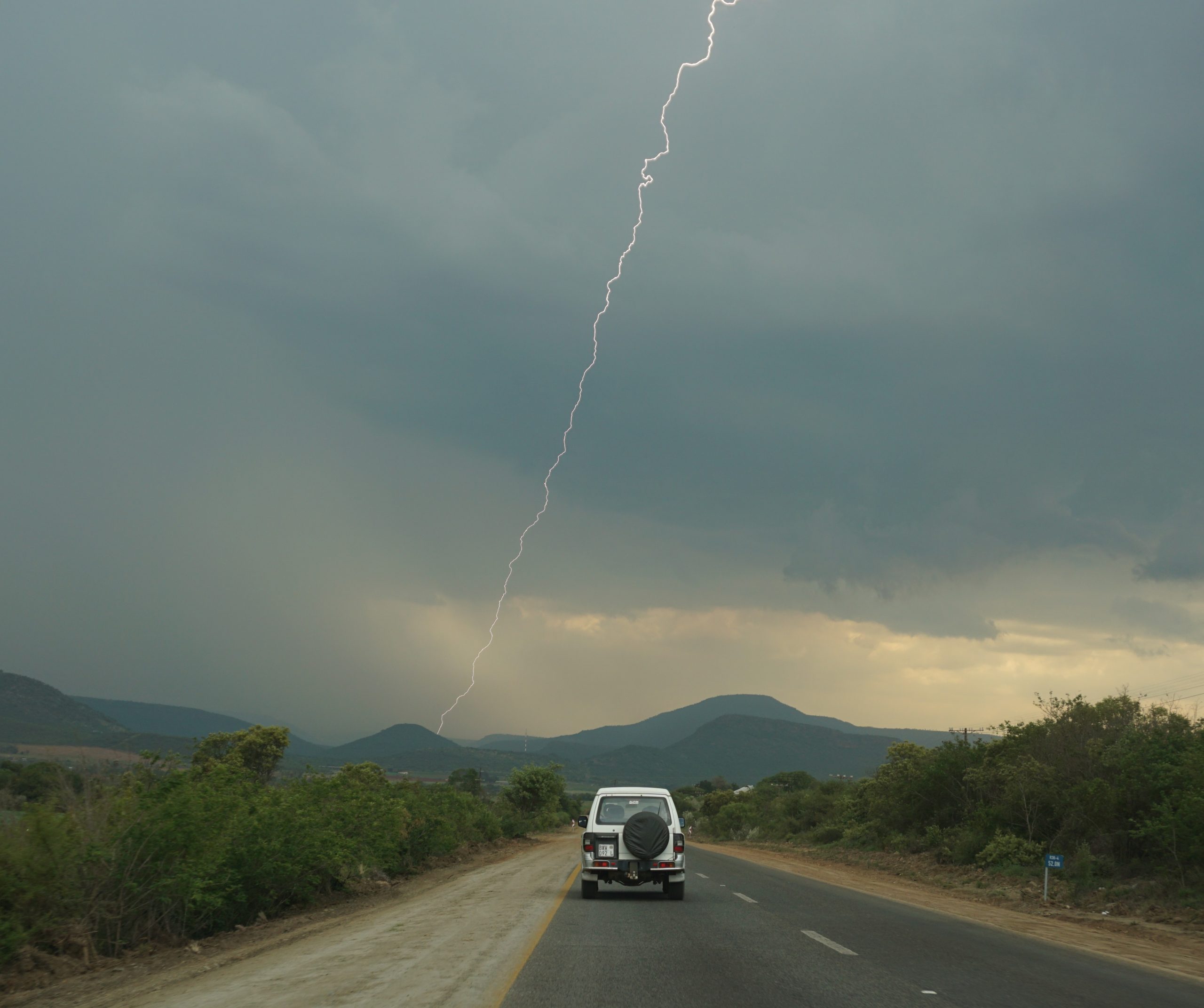 time flies lightning weather driving